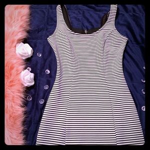 Black and white striped mini dress!